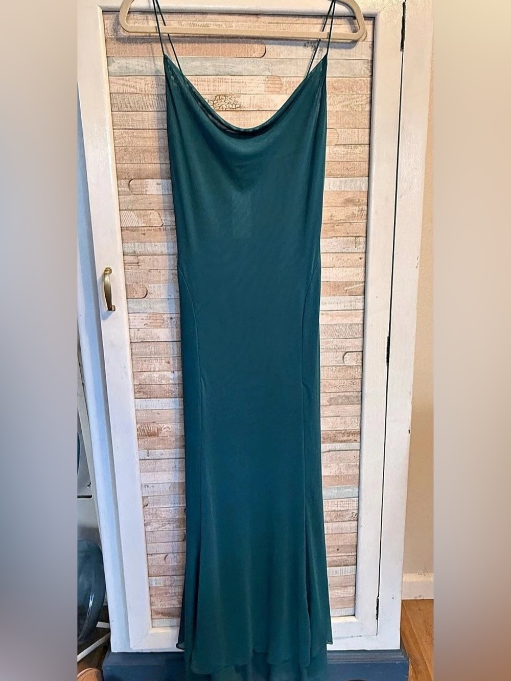 Turquoise Maxi mesh Dress L, gorgeous mermaid style